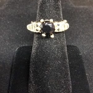 Jewelry - Black Stone and Gold Ring. Angel Wings. Jewelry - Black Stone and Gold Ring. Angel Wings.